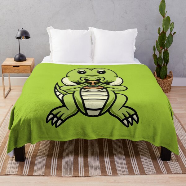 Item preview, cute crocodile eating burger cartoon illustration designed and sold by cubbone.
