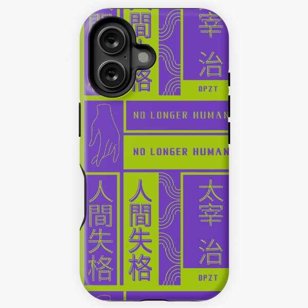 No Longer Human (Dazai Osamu) Purple & Green iPhone Tough Case