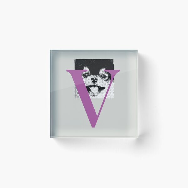Item preview, BTS V Layover,  BTS Taehyung Layover, Yeontan, love me again, black and white/ purple V designed and sold by SoloAutenica.