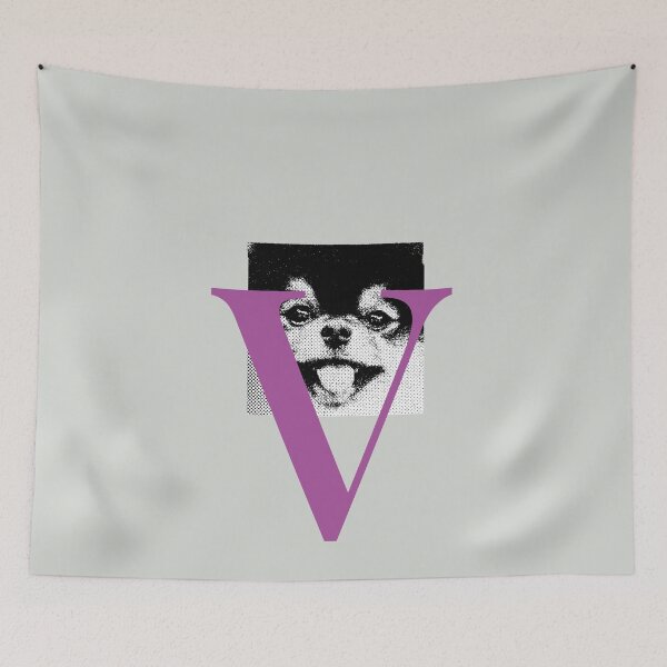 Item preview, BTS V Layover,  BTS Taehyung Layover, Yeontan, love me again, black and white/ purple V designed and sold by SoloAutenica.