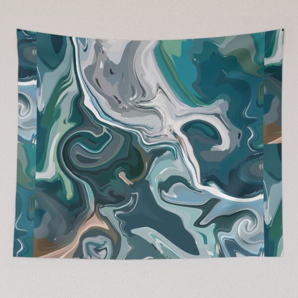 Item preview, Moody Ocean Seas Abstract designed and sold by slimbirdy.