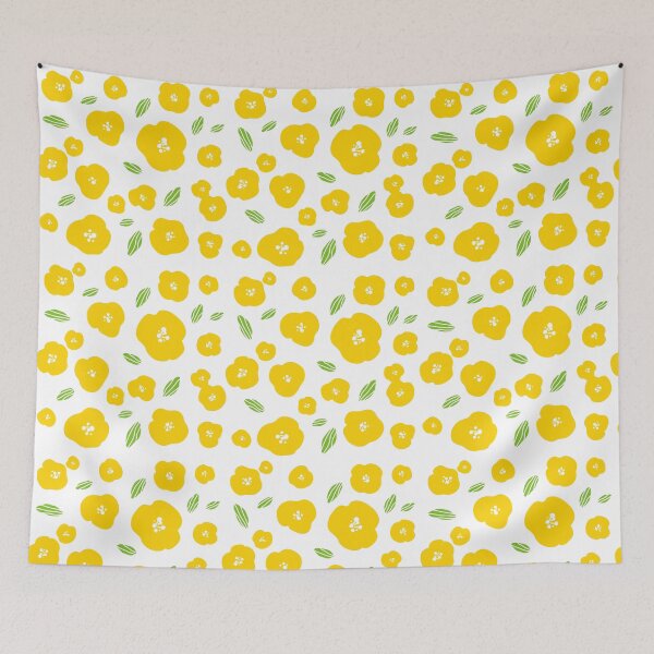 Item preview, sunny yellow flowers pattern designed and sold by ichirochen.