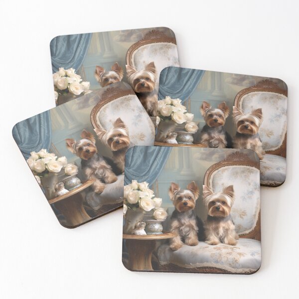 Item preview, Neoclassical Yorkies in the Living Room designed and sold by furrypixels.