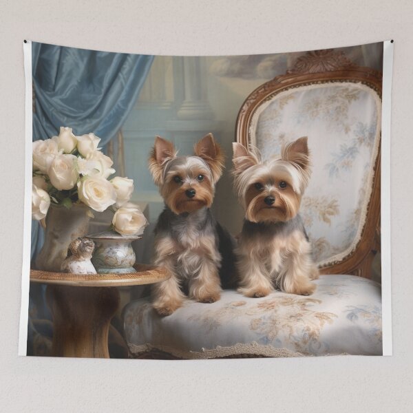 Item preview, Neoclassical Yorkies in the Living Room designed and sold by furrypixels.