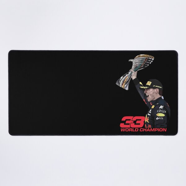 Item preview, Verstappen Celebrating Dubai Gp 2021 World Champion With Trophy designed and sold by LuxuryDimdums.