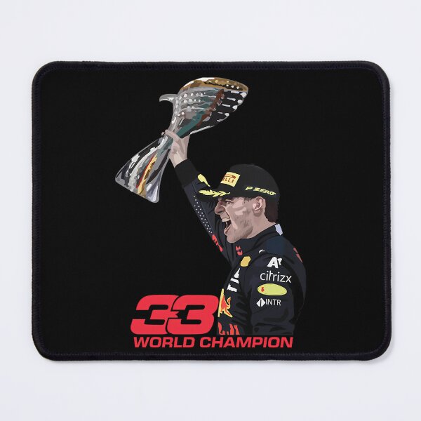 Item preview, Verstappen Celebrating Dubai Gp 2021 World Champion With Trophy designed and sold by LuxuryDimdums.