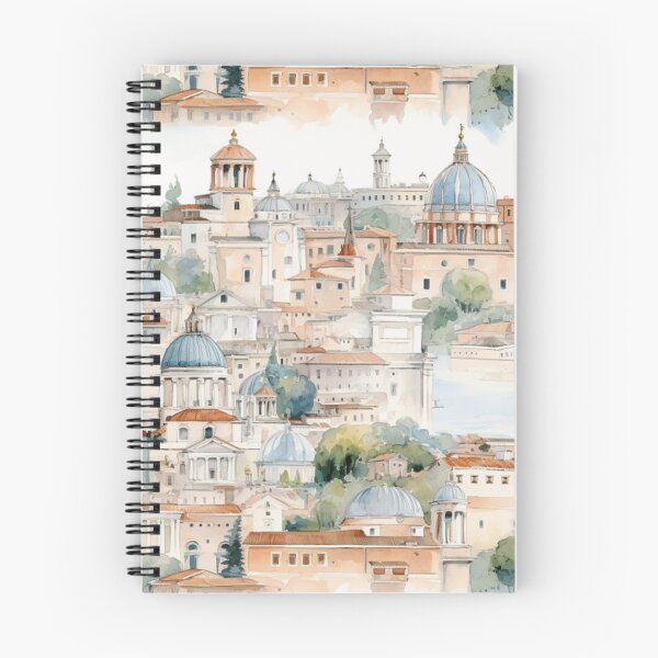 Artikelvorschau, Rom-Stadt-Aquarell-nahtloses Muster entworfen und verkauft von PutsGroup.