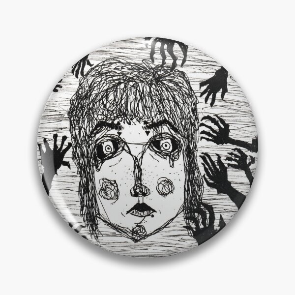 Item preview, Anxiety vent art emo gothic alt doodle girl designed and sold by Ramblngz-of-a-lunatic .