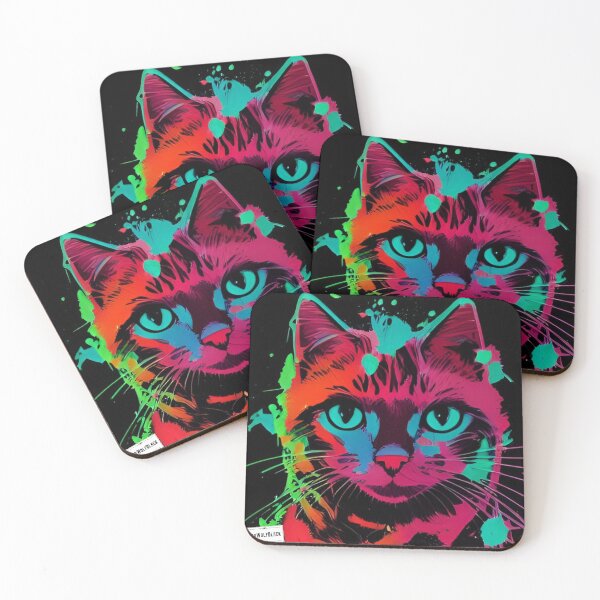 Item preview, Cute colorful cat cats 19 designed and sold by RedWolfDisigne.