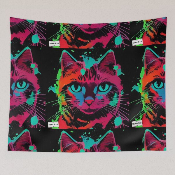 Item preview, Cute colorful cat cats 19 designed and sold by RedWolfDisigne.
