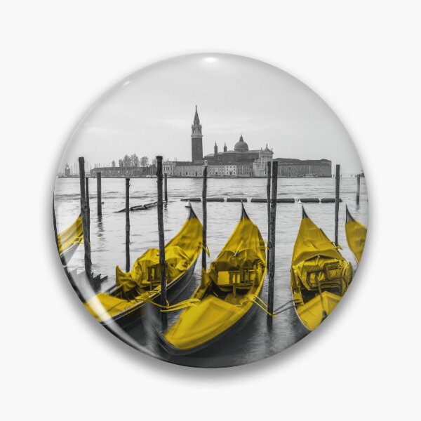 Item preview, Gondolas moored along the canal designed and sold by assaf.