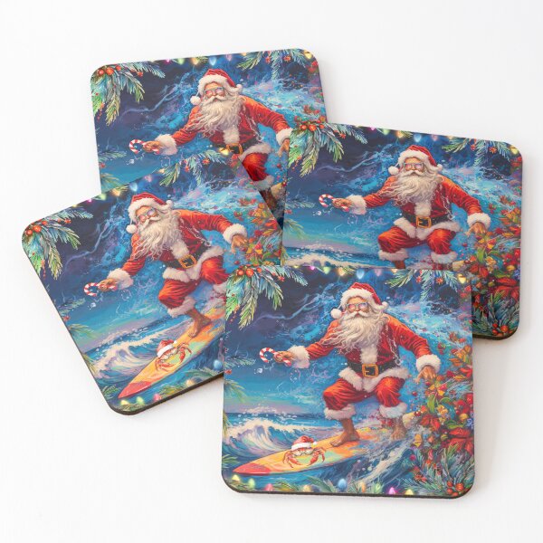 Item preview, Surfs Up Santa designed and sold by Catriona Crehan.