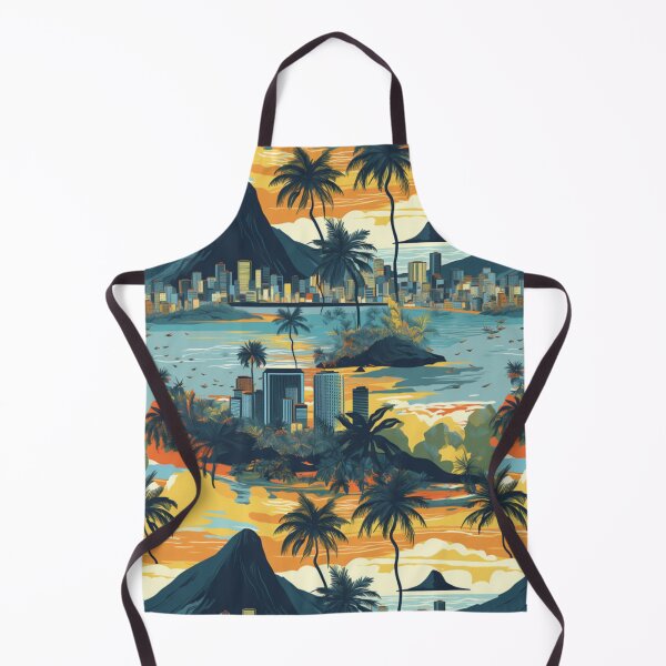 Aperçu de l'œuvre Modèle sans couture aquarelle de Rio de Janeiro créée et vendue par PutsGroup.