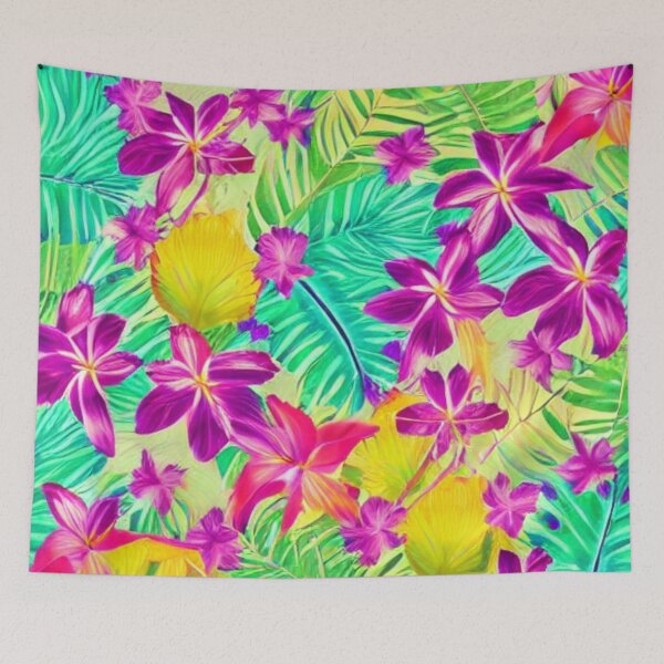 Item preview, Abstract Tropical Floral Pattern designed and sold by calibrit.