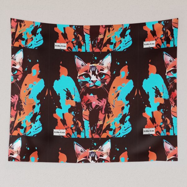 Item preview, Cute colorful cat cats 20 designed and sold by RedWolfDisigne.