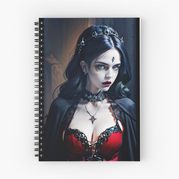 Item preview, Gothic Vampire Woman Art Print designed and sold by Stoneheim.