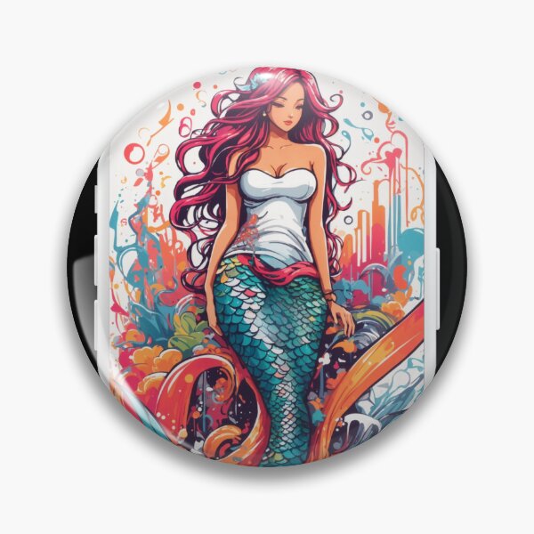 Item preview, Sirenas Street Red Mermaid designed and sold by SirenasWorld.