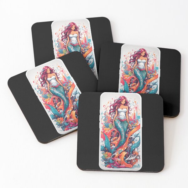 Item preview, Sirenas Street Red Mermaid designed and sold by SirenasWorld.