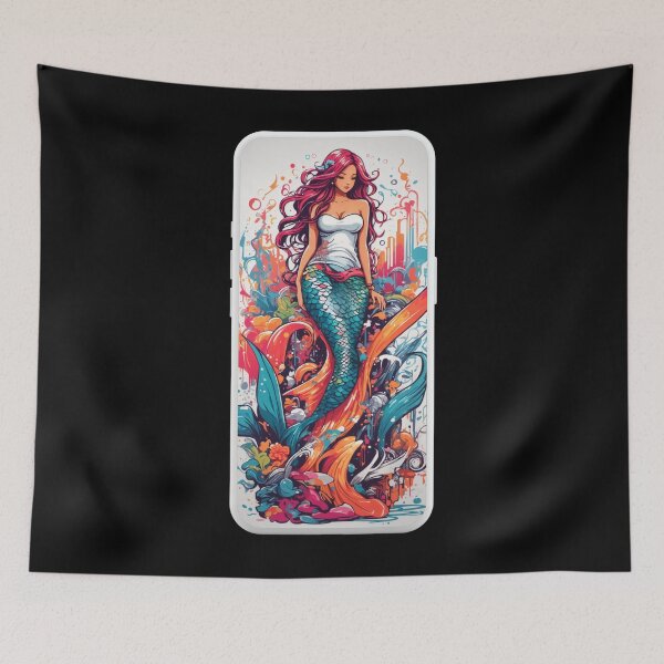 Item preview, Sirenas Street Red Mermaid designed and sold by SirenasWorld.