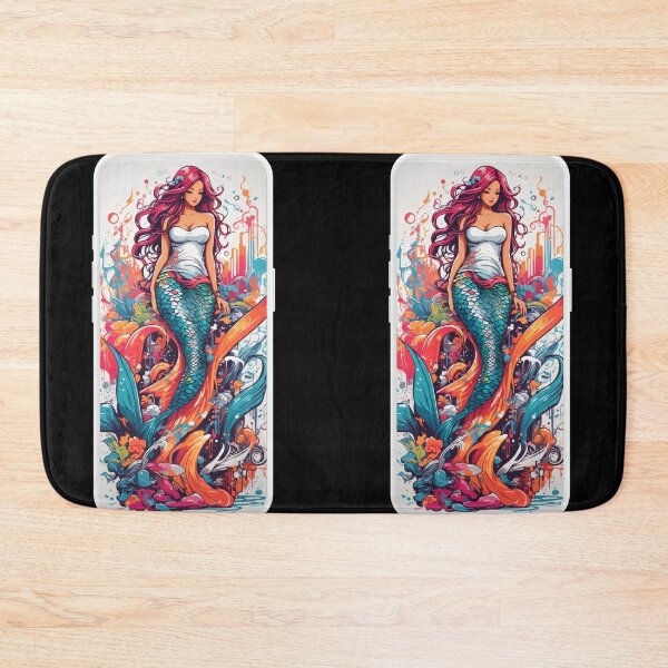 Item preview, Sirenas Street Red Mermaid designed and sold by SirenasWorld.