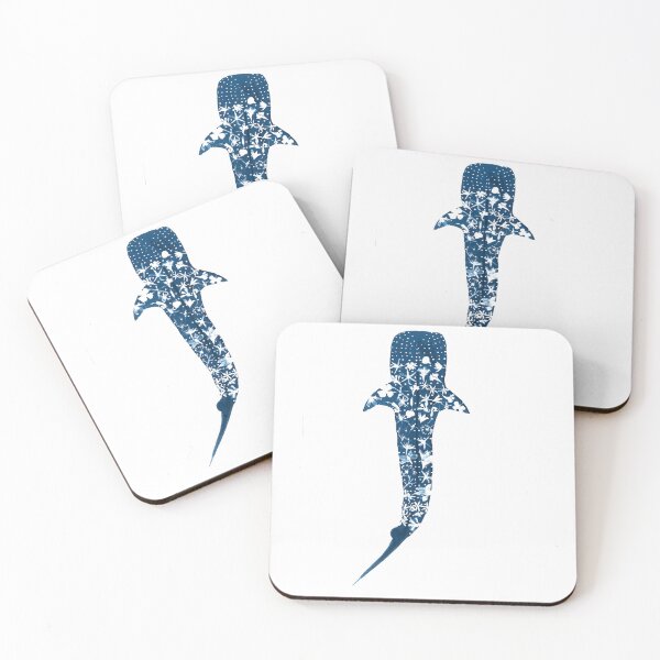 Item preview, Whale Shark Cyanotype Botanical Art Blue Bower Art designed and sold by Blue Bower Art.