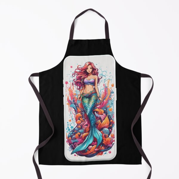 Item preview, Red Splash Mermaid designed and sold by SirenasWorld.