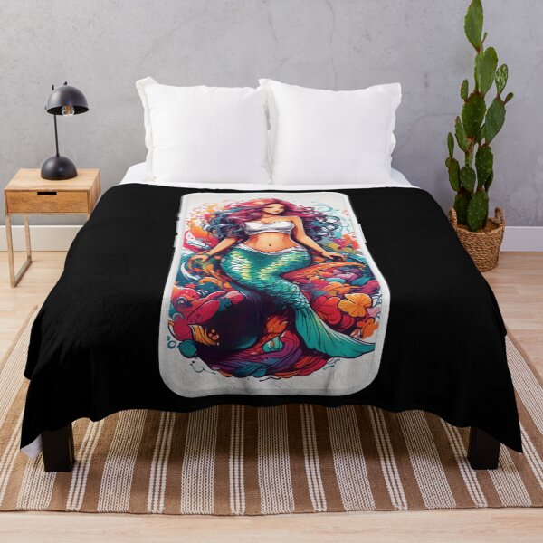 Item preview, Paint Swirls Mermaid designed and sold by SirenasWorld.