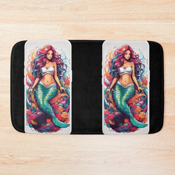 Item preview, Paint Swirls Mermaid designed and sold by SirenasWorld.