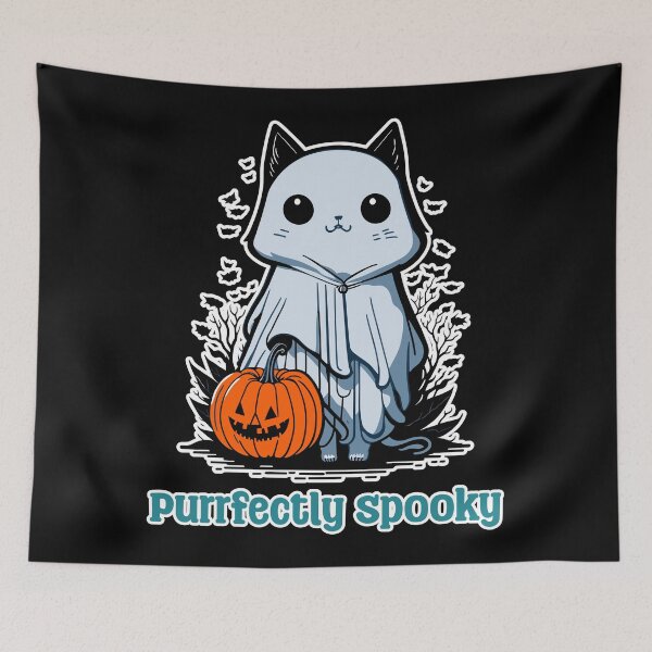Item preview, Purrfectly Spooky designed and sold by ThreadmyCanvas.
