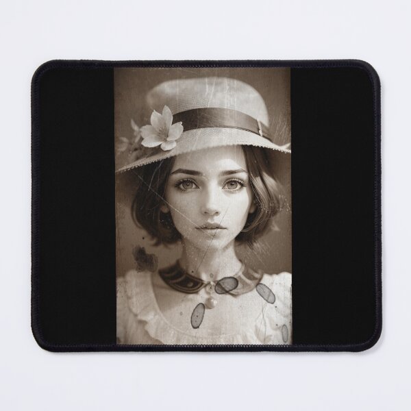 Item preview, Woman with Hat Vintage Style Art Print designed and sold by Stoneheim.
