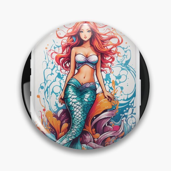Item preview, Paint Waves Mermaid designed and sold by SirenasWorld.