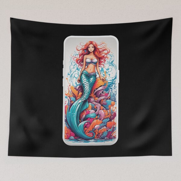 Item preview, Paint Waves Mermaid designed and sold by SirenasWorld.