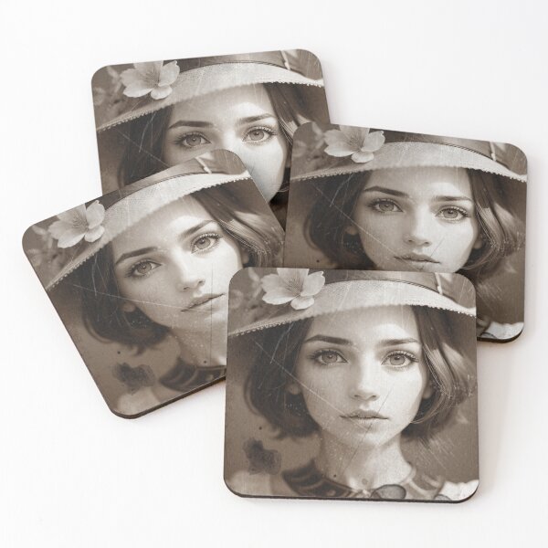 Item preview, Woman with Hat Vintage Style Art Print designed and sold by Stoneheim.