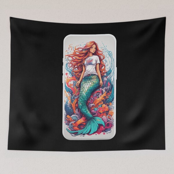 Item preview, Sirenas Street Art Mermaid designed and sold by SirenasWorld.