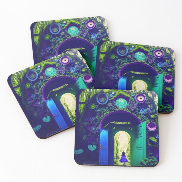 Item preview, A magical enchanted portal in the darkest jungle designed and sold by M-Y-A-R-T-.
