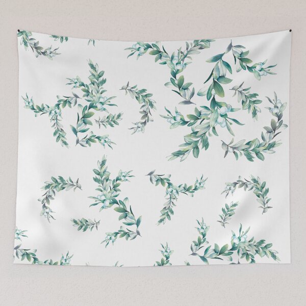 Item preview, leaves, tropical, summer print, swimwear pattern, watercolors designed and sold by mintdiamond21.