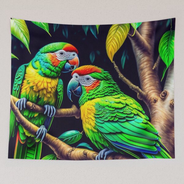 Item preview, Parrots on the tree designed and sold by M-Y-A-R-T-.