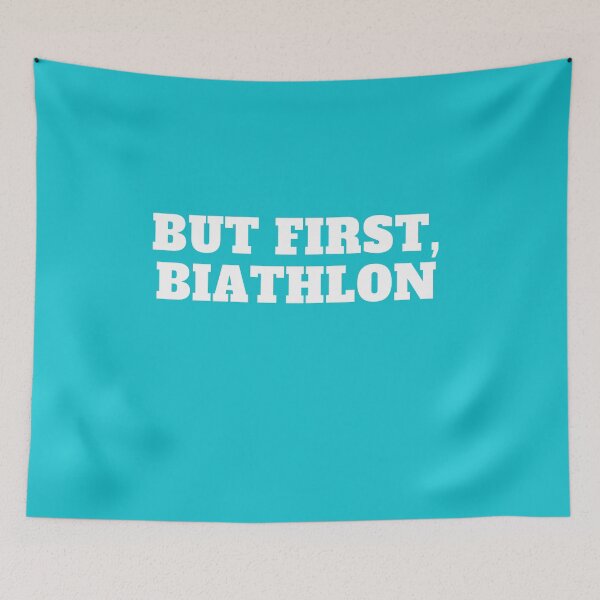 Item preview,  But First Biathlon Sports Art Biathlon Art Great Gift  Biathlon Lover Biathlon Gift Sport Gift Art Print designed and sold by TeesByDesign.