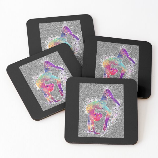 Item preview, Gymnastics 	 Tumbling Colorful Watercolor Art 	 Poster	 designed and sold by hectorcally48.