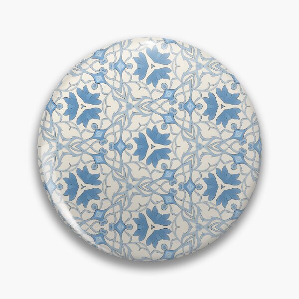 Item preview, Dutch Blue Tile - Hint of Flowers designed and sold by Bliss Road Studios.