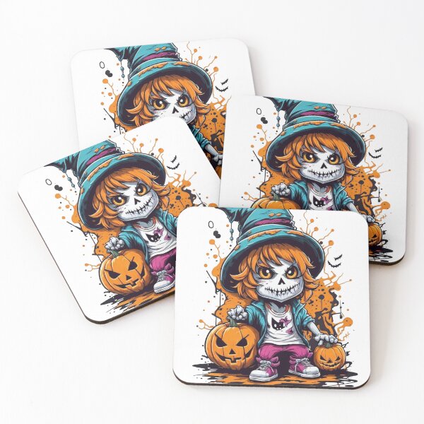 Item preview, Ghoulish Glam: Skeleton Pumpkin Halloween Teen Girl Collection designed and sold by irosh madushan.
