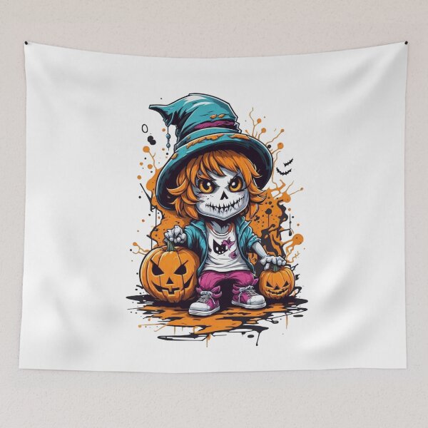 Item preview, Ghoulish Glam: Skeleton Pumpkin Halloween Teen Girl Collection designed and sold by irosh madushan.