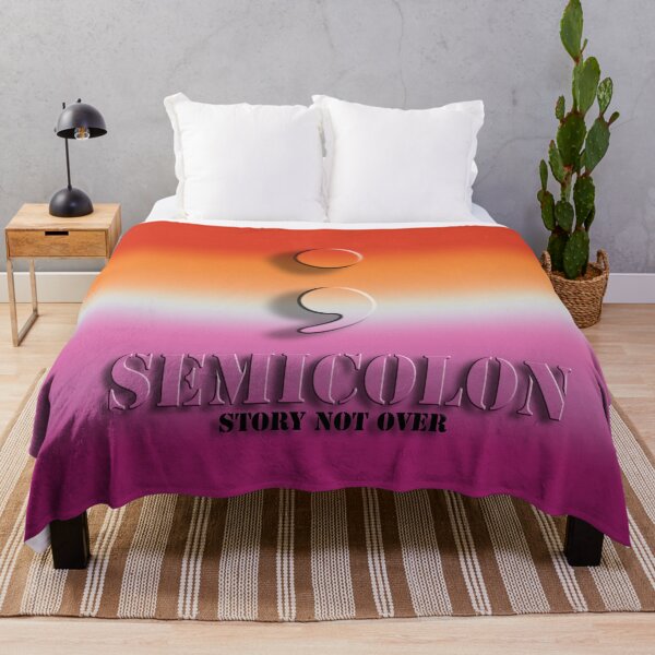 Item preview, Semicolon ; Story NOT OVER Lesbian pride designed and sold by TheirChoice.