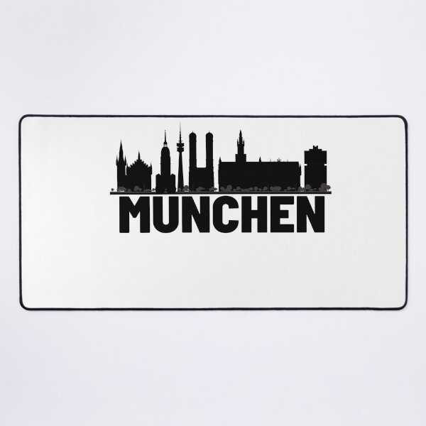 Item preview, Ilustración de silueta de la ciudad de München designed and sold by DeluxBee.