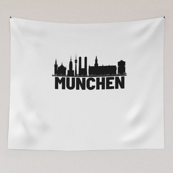 Artikelvorschau, München-Stadtsilhouette-Illustration entworfen und verkauft von DeluxBee.