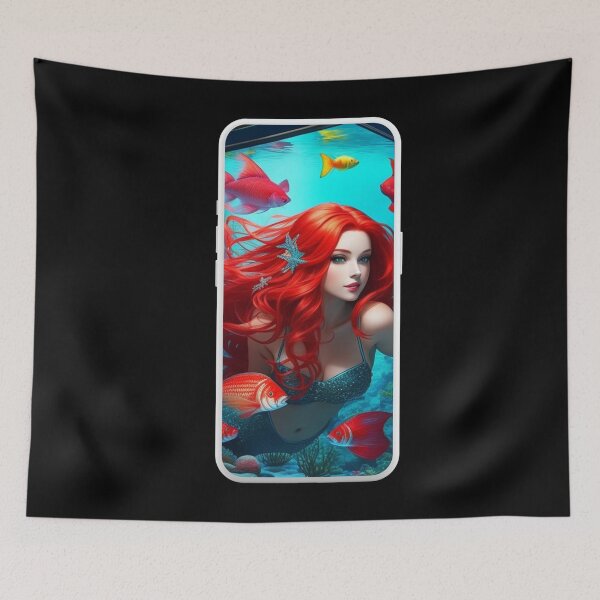 Item preview, Fish Trap Redhead Mermaid designed and sold by SirenasWorld.