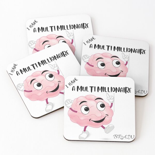 Item preview, I HAVE A MULTIMILLIONAIRE BRAIN  designed and sold by Euphorischeck.