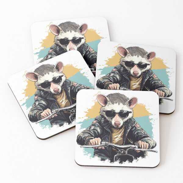 Item preview, Biking Possums Ride: Ruling the Cityscape | Opossum Lovers designed and sold by DarcoDesigns.