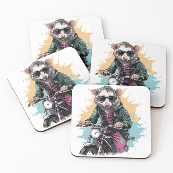 Item preview, Biking Possums Ride: Ruling the Cityscape | Opossum Lovers designed and sold by DarcoDesigns.