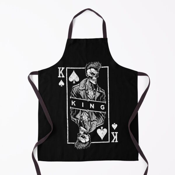 Artikelvorschau, King Of Spades Poker Biker Zombie Halloween Spielkarte entworfen und verkauft von GrandeDuc.